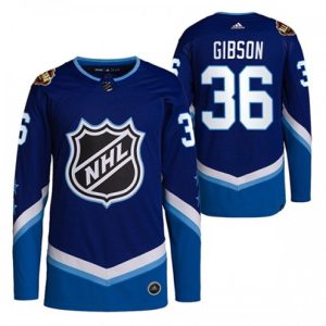Anaheim-Ducks-Troeje-John-Gibson-36-2022-NHL-All-Star-Blaa-Authentic-Maend