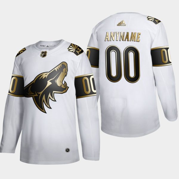 Arizona-Coyotes-Tilpasset-Troeje-00-NHL-Golden-Edition-Hvid-Authentic