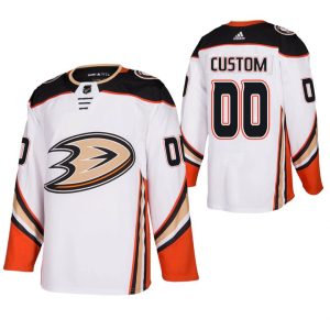 Boern-NHL-Anaheim-Ducks-Ishockey-Troeje-Customized-Ude-Hvid-Authentic