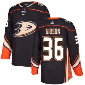 Boern-NHL-Anaheim-Ducks-Ishockey-Troeje-John-Gibson-36-Sort-Authentic