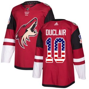 Boern-NHL-Arizona-Coyotes-Ishockey-Troeje-Anthony-Duclair-10-Authentic-Roed-USA-Flag-Fashion