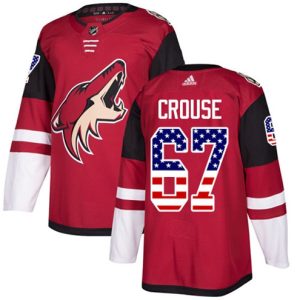 Boern-NHL-Arizona-Coyotes-Ishockey-Troeje-Lawson-Crouse-67-Authentic-Roed-USA-Flag-Fashion