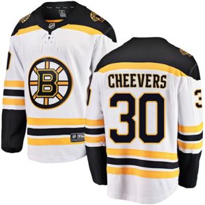 Boern-NHL-Boston-Bruins-Ishockey-Troeje-Gerry-Cheevers-30-Breakaway-Hvid-Fanatics-Branded-Ude