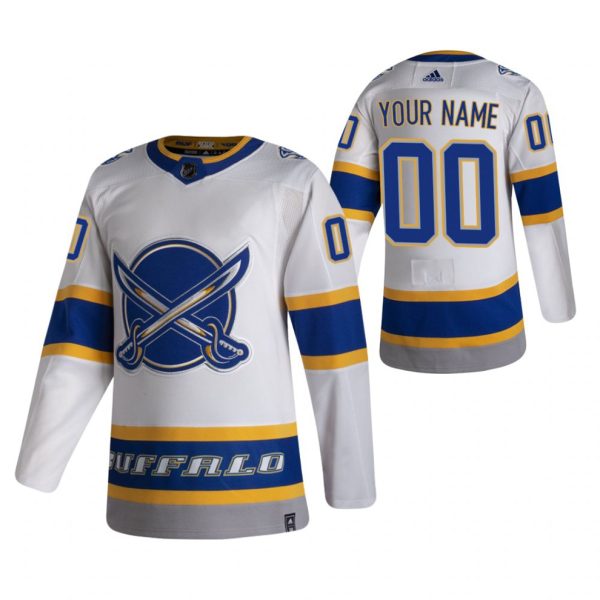 Boern-NHL-Buffalo-Sabres-Ishockey-Troeje-2022-Reverse-Retro-Custom-Authentic-Hvid