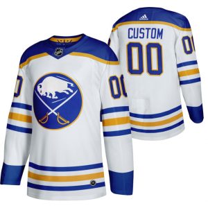 Boern-NHL-Buffalo-Sabres-Ishockey-Troeje-Custom-2020-21-Ude-Hvid-Authentic