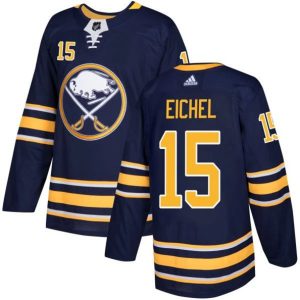 Boern-NHL-Buffalo-Sabres-Ishockey-Troeje-Jack-Eichel-15-Navy-Authentic