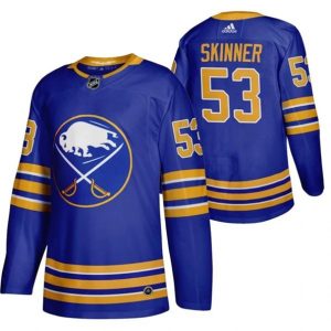 Boern-NHL-Buffalo-Sabres-Ishockey-Troeje-Jeff-Skinner-53-2020-21-Royal-Authentic