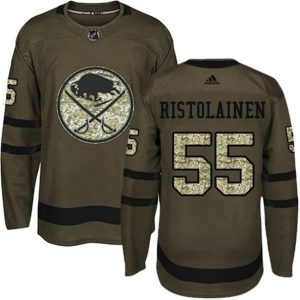 Boern-NHL-Buffalo-Sabres-Ishockey-Troeje-Rasmus-Ristolainen-55-Camo-Groen-Authentic