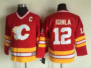 Boern-NHL-Calgary-Flames-Ishockey-Troeje-Iginla-12-Roed