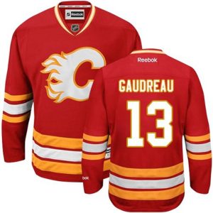 Boern-NHL-Calgary-Flames-Ishockey-Troeje-Johnny-Gaudreau-13-Reebok-Third