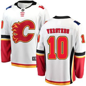Boern-NHL-Calgary-Flames-Ishockey-Troeje-Kris-Versteeg-10-Breakaway-Hvid-Fanatics-Branded-Ude