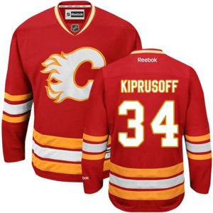 Boern-NHL-Calgary-Flames-Ishockey-Troeje-Miikka-Kiprusoff-34-Reebok-Third