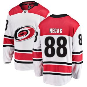 Boern-NHL-Carolina-Hurricanes-Ishockey-Troeje-Martin-Necas-88-Breakaway-Hvid-Fanatics-Branded-Ude