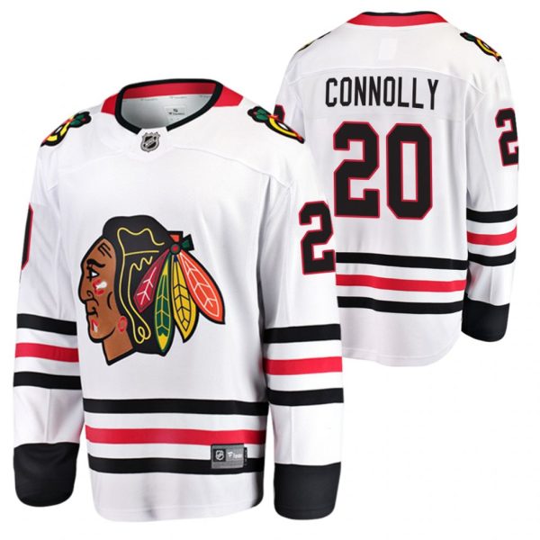 Boern-NHL-Chicago-Blackhawks-Ishockey-Troeje-Brett-Connolly-20-2021-Hvid-Ude