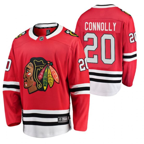 Boern-NHL-Chicago-Blackhawks-Ishockey-Troeje-Brett-Connolly-20-2021-Roed-Hjemme