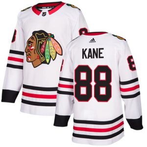 Boern-NHL-Chicago-Blackhawks-Ishockey-Troeje-Patrick-Kane-88-Authentic-Hvid-Ude