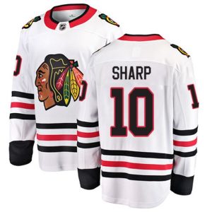 Boern-NHL-Chicago-Blackhawks-Ishockey-Troeje-Patrick-Sharp-10-Breakaway-Hvid-Fanatics-Branded-Ude