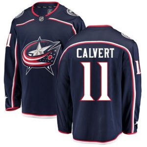 Boern-NHL-Columbus-Blue-Jackets-Ishockey-Troeje-Matt-Calvert-11-Breakaway-Navy-Blaa-Fanatics-Branded-Hjemme