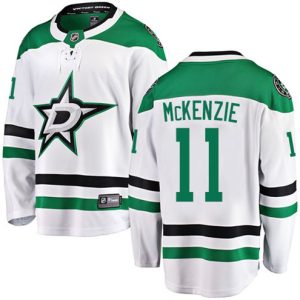 Boern-NHL-Dallas-Stars-Ishockey-Troeje-Curtis-McKenzie-11-Breakaway-Hvid-Fanatics-Branded-Ude
