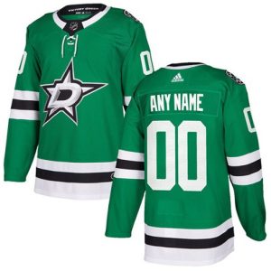 Boern-NHL-Dallas-Stars-Ishockey-Troeje-Customized-Hjemme-Groen-Authentic