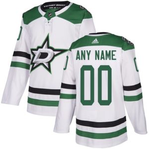 Boern-NHL-Dallas-Stars-Ishockey-Troeje-Customized-Ude-Hvid-Authentic