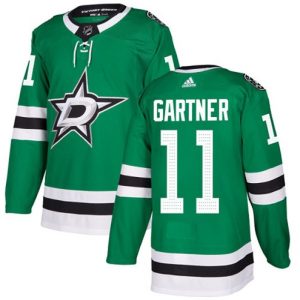 Boern-NHL-Dallas-Stars-Ishockey-Troeje-Mike-Gartner-11-Authentic-Groen-Hjemme