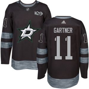 Boern-NHL-Dallas-Stars-Ishockey-Troeje-Mike-Gartner-11-Authentic-Sort-1917-2017-100th-Anniversary