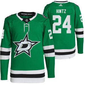 Boern-NHL-Dallas-Stars-Ishockey-Troeje-Roope-Hintz-24-Hjemme-Groen-2021-22-PrimeGreen-Authentic