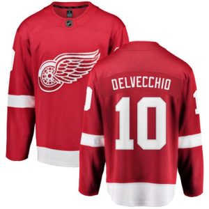 Boern-NHL-Detroit-Red-Wings-Ishockey-Troeje-Alex-Delvecchio-10-Breakaway-Roed-Fanatics-Branded-Hjemme