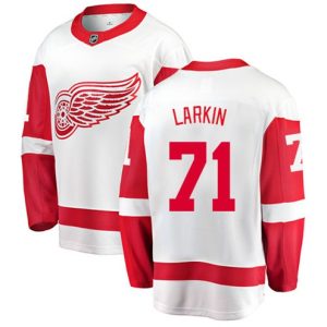 Boern-NHL-Detroit-Red-Wings-Ishockey-Troeje-Dylan-Larkin-71-Breakaway-Hvid-Fanatics-Branded-Ude