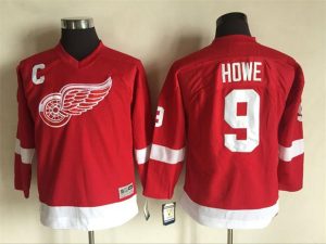 Boern-NHL-Detroit-Red-Wings-Ishockey-Troeje-Gordie-Howe-9-Roed