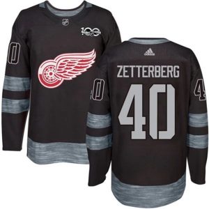 Boern-NHL-Detroit-Red-Wings-Ishockey-Troeje-Henrik-Zetterberg-40-1917-2017-100th-Anniversary-Sort-Authentic