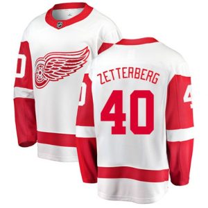 Boern-NHL-Detroit-Red-Wings-Ishockey-Troeje-Henrik-Zetterberg-40-Breakaway-Hvid-Fanatics-Branded-Ude