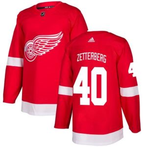 Boern-NHL-Detroit-Red-Wings-Ishockey-Troeje-Henrik-Zetterberg-40-Roed-Authentic
