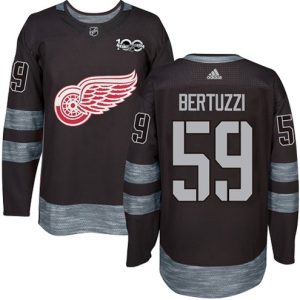 Boern-NHL-Detroit-Red-Wings-Ishockey-Troeje-Tyler-Bertuzzi-59-Authentic-Sort-1917-2017-100th-Anniversary