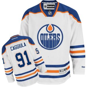 Boern-NHL-Edmonton-Oilers-Ishockey-Troeje-Drake-Caggiula-91-Reebok-Ude