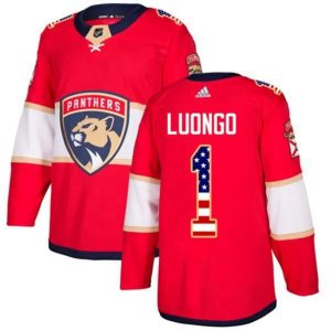 Boern-NHL-Florida-Panthers-Ishockey-Troeje-Roberto-Luongo-1-Roed-USA-Flag-Fashion-Authentic