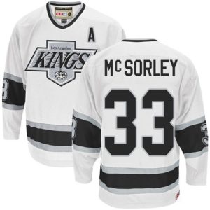 Boern-NHL-Los-Angeles-Kings-Ishockey-Troeje-Marty-Mcsorley-33-Authentic-Throwback-Hvid-CCM