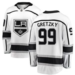 Boern-NHL-Los-Angeles-Kings-Ishockey-Troeje-Wayne-Gretzky-99-Breakaway-Hvid-Fanatics-Branded-Ude