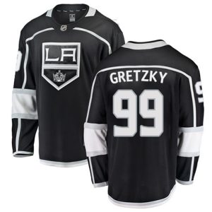 Boern-NHL-Los-Angeles-Kings-Ishockey-Troeje-Wayne-Gretzky-99-Breakaway-Sort-Fanatics-Branded-Hjemme