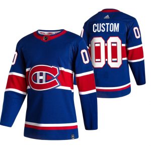 Boern-NHL-Montreal-Canadiens-Ishockey-Troeje-2021-Reverse-Retro-Special-Edition-Authentic-Royal-Custom