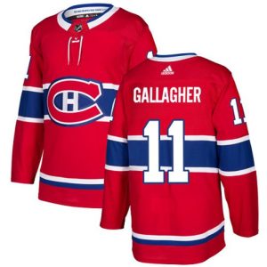 Boern-NHL-Montreal-Canadiens-Ishockey-Troeje-Brendan-Gallagher-11-Authentic-Roed-Hjemme