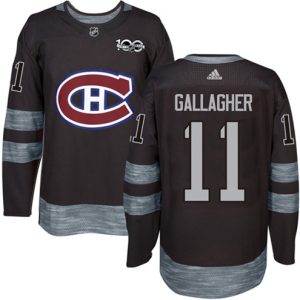 Boern-NHL-Montreal-Canadiens-Ishockey-Troeje-Brendan-Gallagher-11-Authentic-Sort-1917-2017-100th-Anniversary