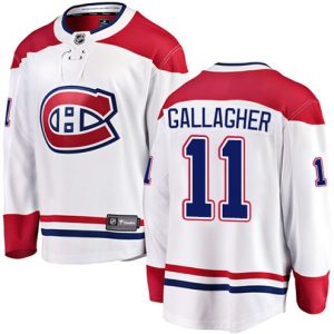 Boern-NHL-Montreal-Canadiens-Ishockey-Troeje-Brendan-Gallagher-11-Breakaway-Hvid-Fanatics-Branded-Ude