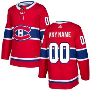 Boern-NHL-Montreal-Canadiens-Ishockey-Troeje-Customized-Hjemme-Roed-Authentic