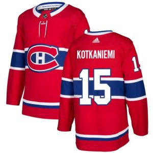 Boern-NHL-Montreal-Canadiens-Ishockey-Troeje-Jesperi-Kotkaniemi-15-Roed-Authentic