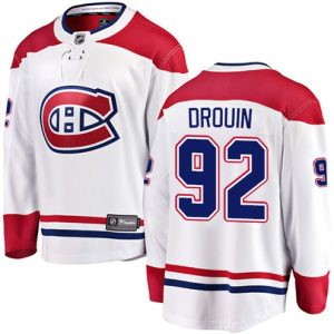 Boern-NHL-Montreal-Canadiens-Ishockey-Troeje-Jonathan-Drouin-92-Breakaway-Hvid-Fanatics-Branded-Ude
