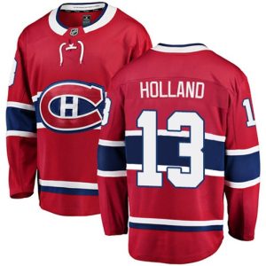 Boern-NHL-Montreal-Canadiens-Ishockey-Troeje-Peter-Holland-13-Breakaway-Roed-Fanatics-Branded-Hjemme