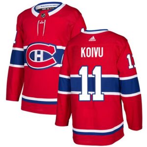Boern-NHL-Montreal-Canadiens-Ishockey-Troeje-Saku-Koivu-11-Authentic-Roed-Hjemme
