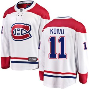 Boern-NHL-Montreal-Canadiens-Ishockey-Troeje-Saku-Koivu-11-Breakaway-Hvid-Fanatics-Branded-Ude